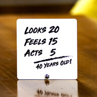 Naughty at 40 Plaque - Small 