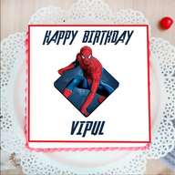 Spider Man Photo Cake 