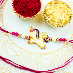 Beautiful Unicorn Kids Rakhi 