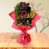 Valentine Red Roses and Bournville Chocolate Bouquet