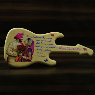 Guitar UV Wooden engraving Stand