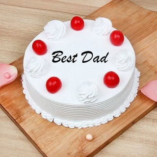Fathers Day Vanilla Cake