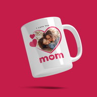 I love you Mom Photo Mug