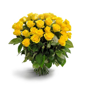 Valentines Yellow Roses Bouquet Large