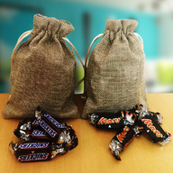 Miniature Imported Chocolates in Jute Bags
