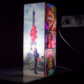 Personalized Pillar Photo Lamp