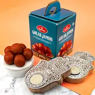 Gulab Jamun and Rasgulla Diya Combo