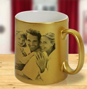 Golden Photo Mug
