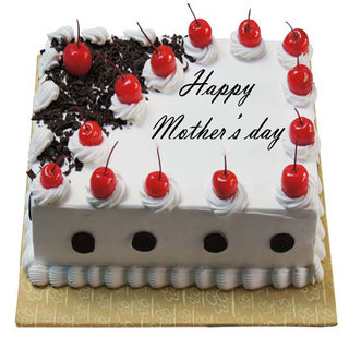Mothers Day Square Black Forest Cake