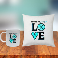 My Love Cushion and Mug