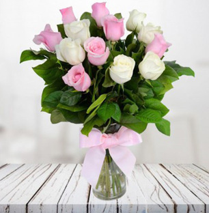 Pink and White Cuteness in Vase