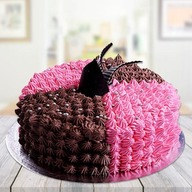 Choco Strawberry Swirl Cake