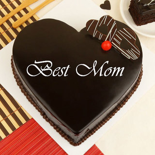 Premium Mothers Day Heart Shape Truffle Cake