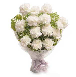 White Carnation Bouquet