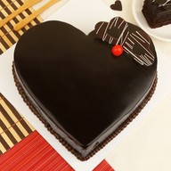 Heart Chocolate Truffle Cake