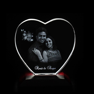 2D Heart Shaped Crystal