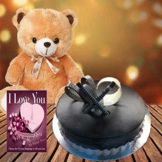 Cake & Teddy with Card