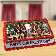 Childrens Day Photo Cake