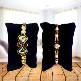 Set of 2 Rakhis - Pearl