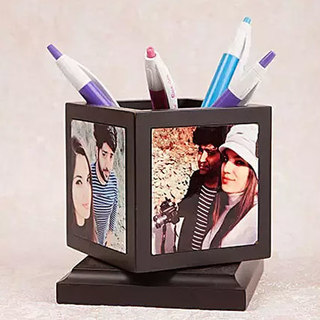 Personalised Rotating Pen Holder