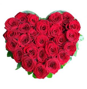 Red Roses Heart Arrangement