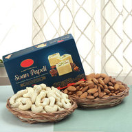Soan Papdi with Dry Fruits