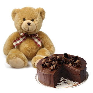 Teddy With Cake