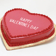 Happy Valentines Day Strawberry Cake