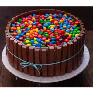 Kit Kat Cake with Gems