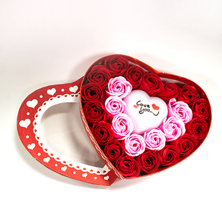 Roses in Heart Shape Box 