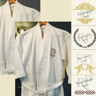Personalised Monogrammed Bath Robes