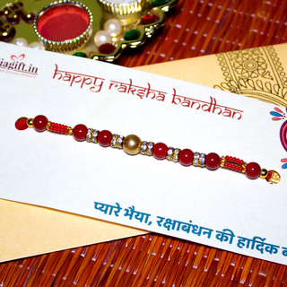 Red Pearl Rakhi
