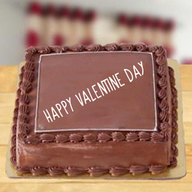 Valentine Square Chocolate Cake
