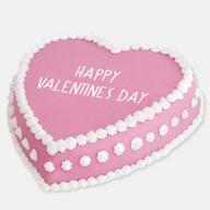 Happy Valentines Day Pink Cake