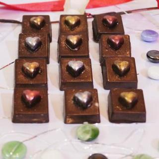 Glittery Heart Chocolates