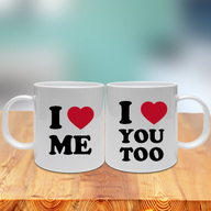 Love You Love Me Couple Mug