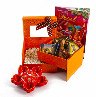 Double Decker Box of Mukhwas Dates Chocolate