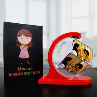 Photo Cube with Card