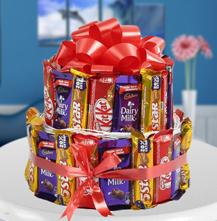 Valentine Two Tier Chocolate Bouquet