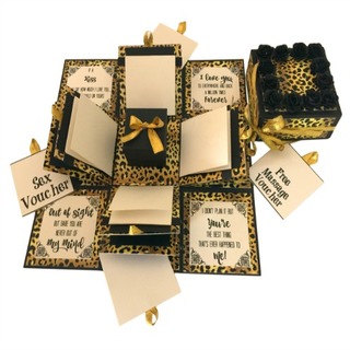 3 Layer Explosion Box- Leopard print