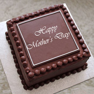 Mothers Day Square Chocolate Cake