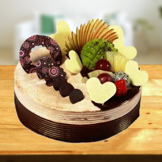 Special Fruit Cake with chocolate