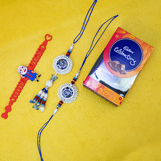 Family Rakhi Set with Chocolates
