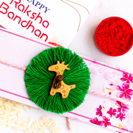 Eco friendly Papaya Seed Rakhi 