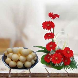 Gerbera with Sweets