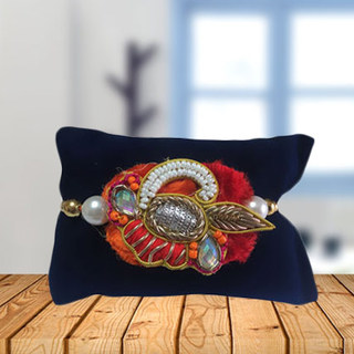 Fancy Red Kalgi Rakhi