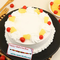Pineapple Cake With Rakhi
