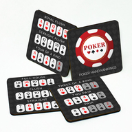 Poker Hand Rankings Coasters