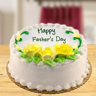 Fathers Day Vanilla Cake
