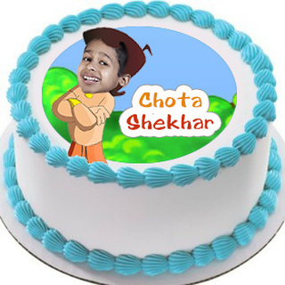 Personalised Chota Bheem Photo Cake 1 Kg